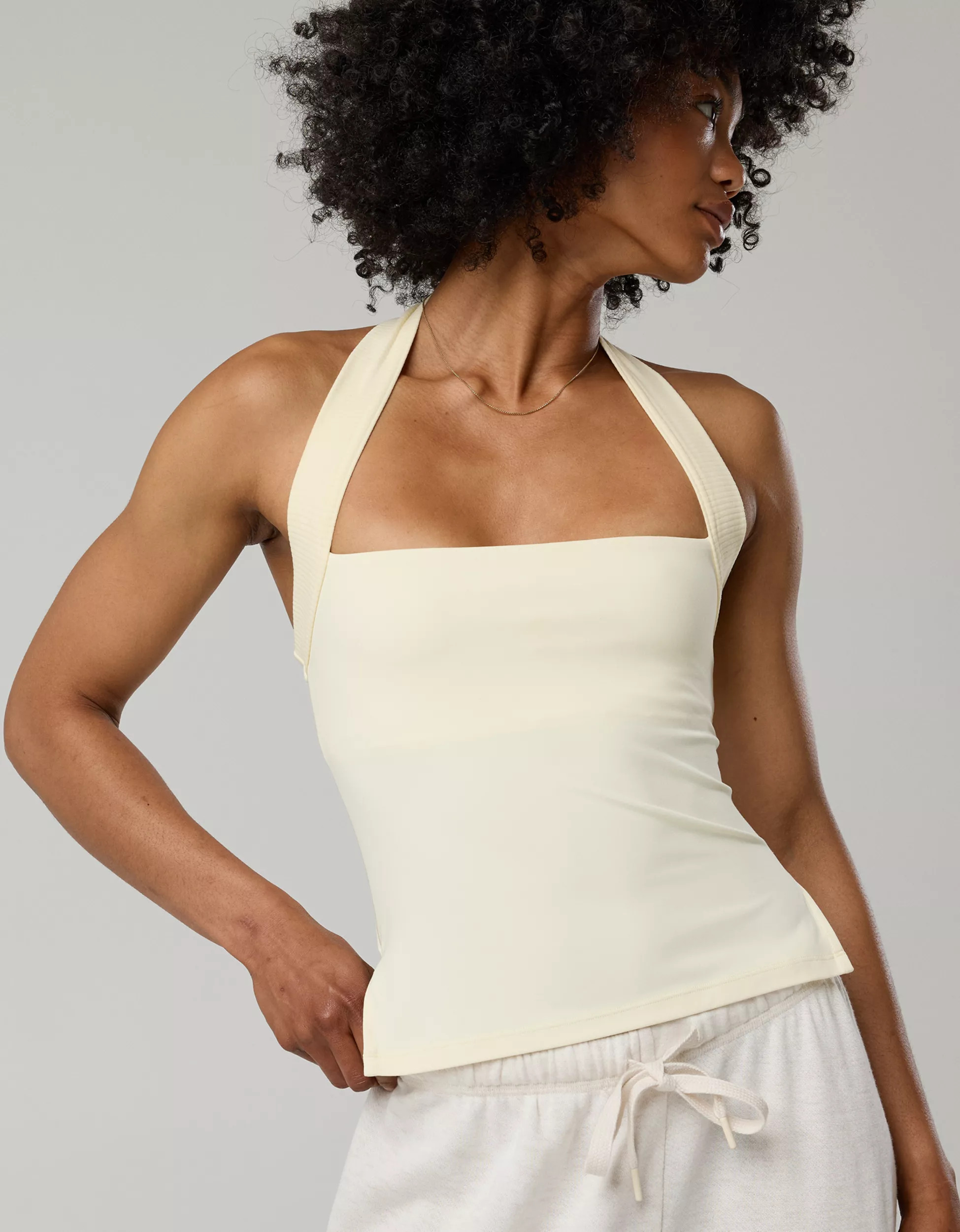 OFFLINE By Aerie Real Me XTRA Halter Tank Top | Aerie