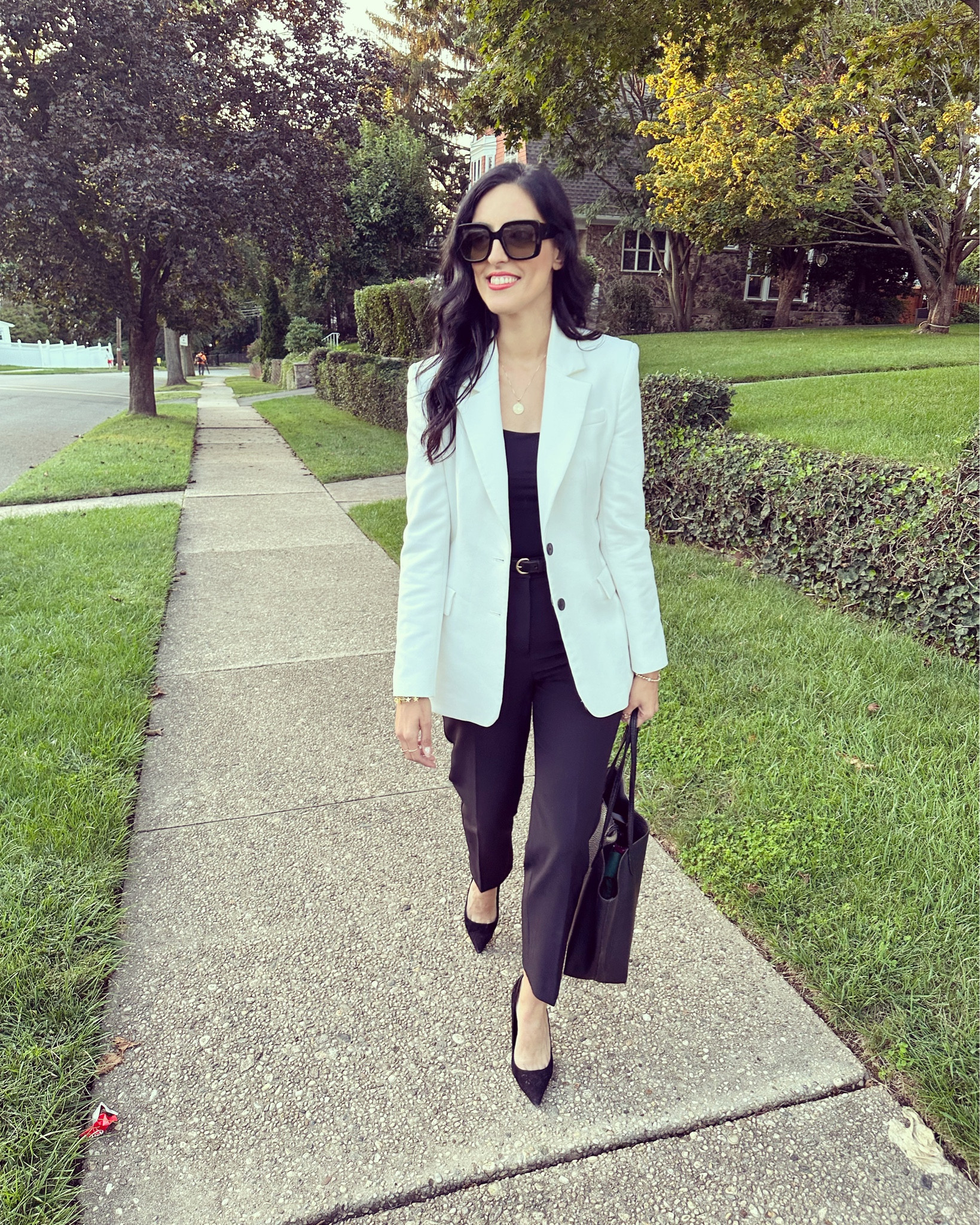Living on the edge wearing a white Zara blazer after Labor Day 🖤🤍

#blazerseason #blazerstyle #blazeroutfit #whiteblazer #falloutfit #fallstyles #workwear #workwearstyle #corporatefashion #whiteafterlaborday #fashionover40 #styleover40

#LTKworkwear #LTKover40