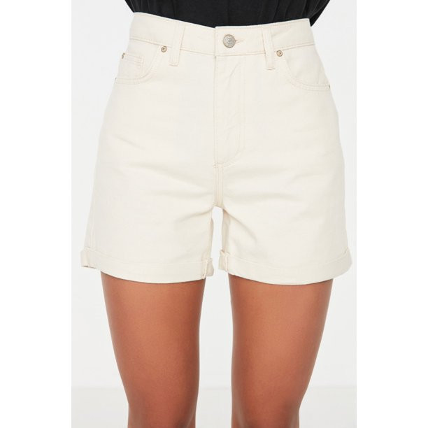 Trendyol Women  High Waist Wide Leg Regular Fit Shorts | Walmart (US)