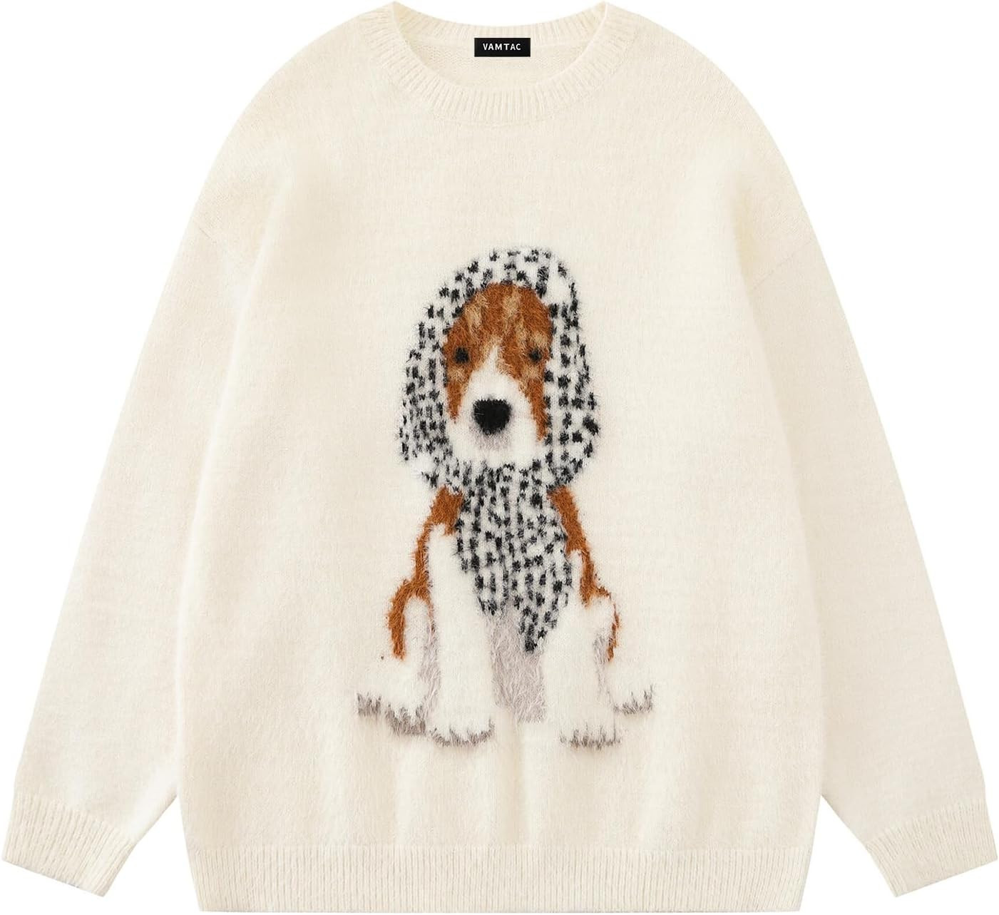 Vamtac Graphic Sweaters Cute Dog Sweater Soft Knit Crewneck Pullover Fall Winter Jumper Aesthetic Y2k Trendy Tops | Amazon (US)