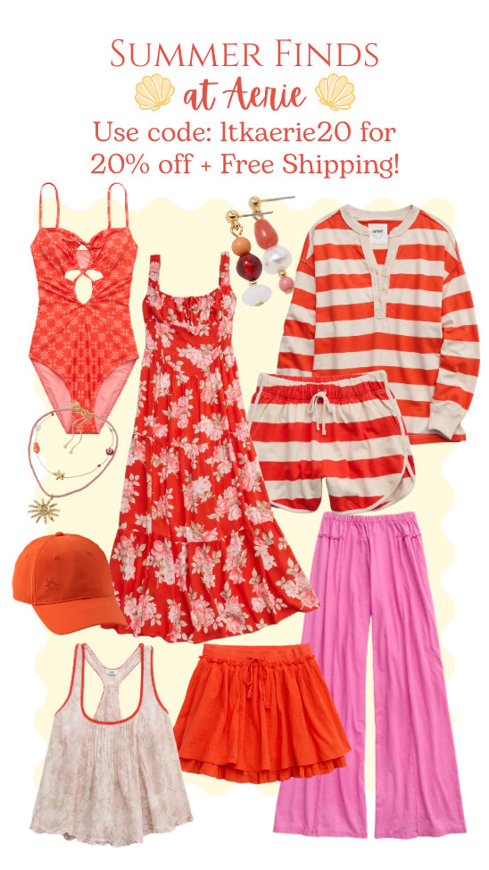 LTK + Aerie Sale!!! Check out these cute finds for Spring and Summer!! 
Lots of items on sale and the code gives you an additional 20% off. Use code: LTKaerie20  and also enjoy free shipping!!! 

 #LTKxAerie #LTKSaleAlert #LTKSwim