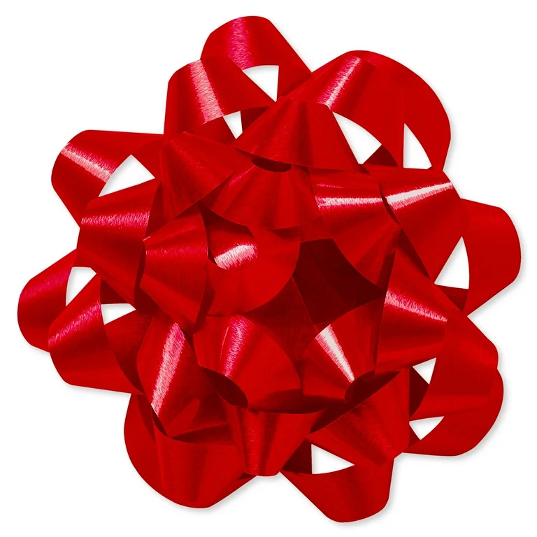 American Greetings 4.25 in. Red Confetti Poly Gift Bow (1-Count) | Walmart (US)