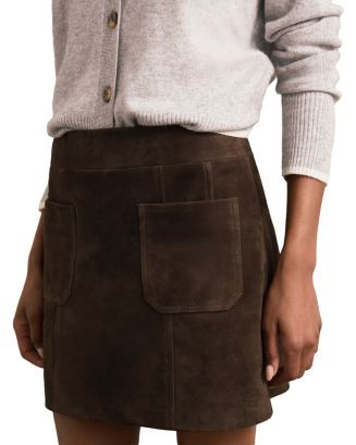REISS Vida Suede Mini Skirt  | Bloomingdale's Women | Bloomingdale's (US)