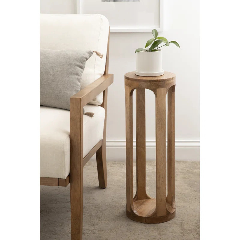 Chewelah Solid Wood Floor Shelf End Table | Wayfair North America