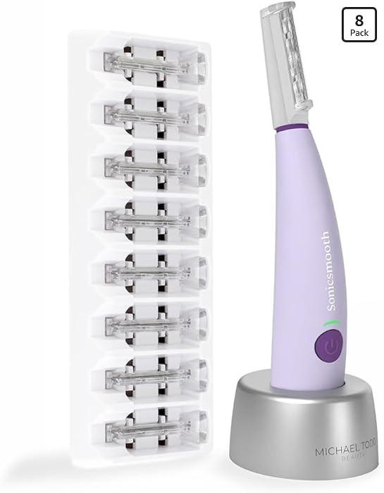 Michael Todd Beauty Sonicsmooth Dermaplane Razor for Women Face + Eyebrow trimmer Dermaplaning Sy... | Amazon (US)