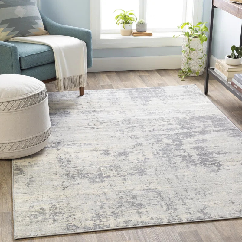 Griffiths Performance Gray/Cream Rug | Wayfair North America