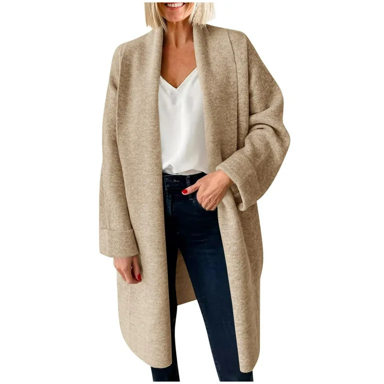 Turilly Womens Long Cardigan Sweaters Chunky Open Front Oversized Slouchy Knit Fall Trendy Coatig... | Walmart (US)