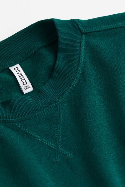 Oversized Sweatshirt - Dark green - Ladies | H&M US | H&M (US + CA)