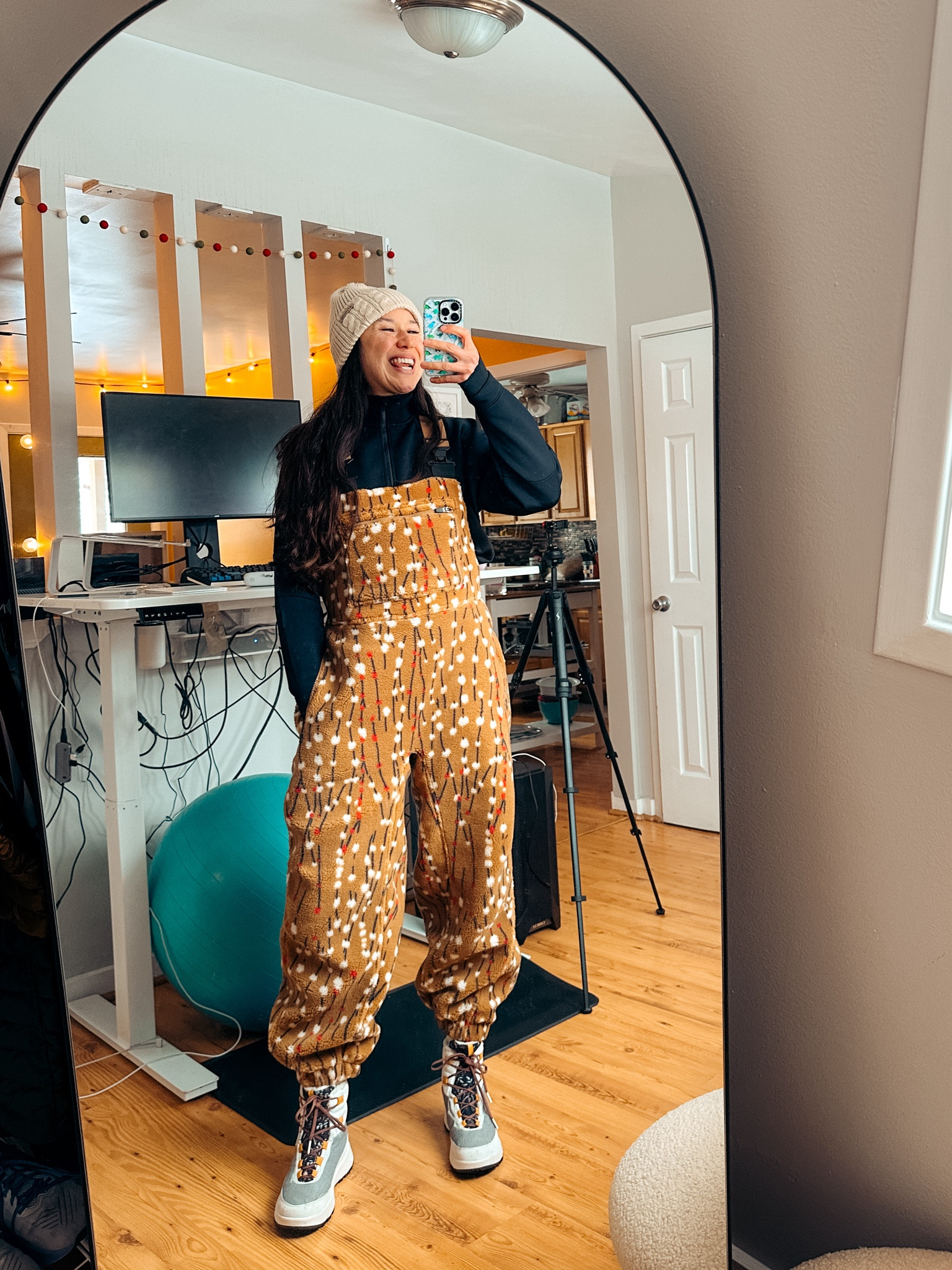 Getting dressed to walk in the winter wonderland that Bend’s become. I wear a Small in the fleece overalls. 

#LTKfitness #LTKSeasonal #LTKSpringSale