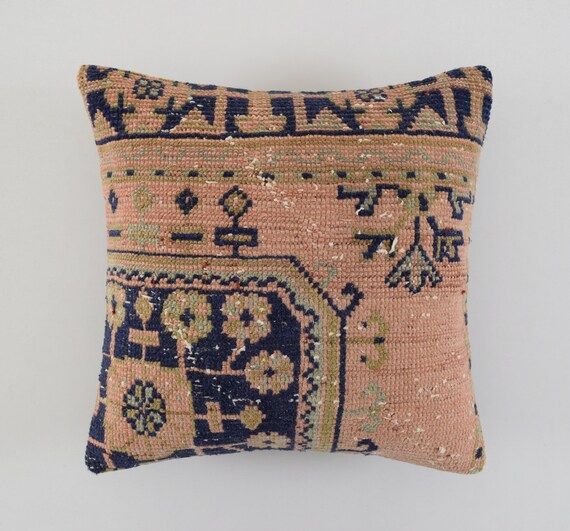 Rug Pillow Cover 22x22 Turkish Pillow Case Moroccan Pillow | Etsy | Etsy (US)