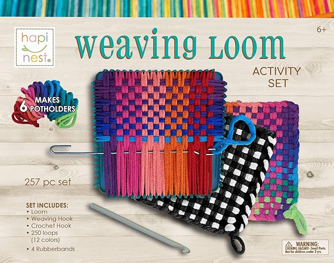 Hapinest Make Your Own Potholders Weaving Loom for Kids, Weaving Loom Kit, Pot Holder Loom Kit fo... | Amazon (US)