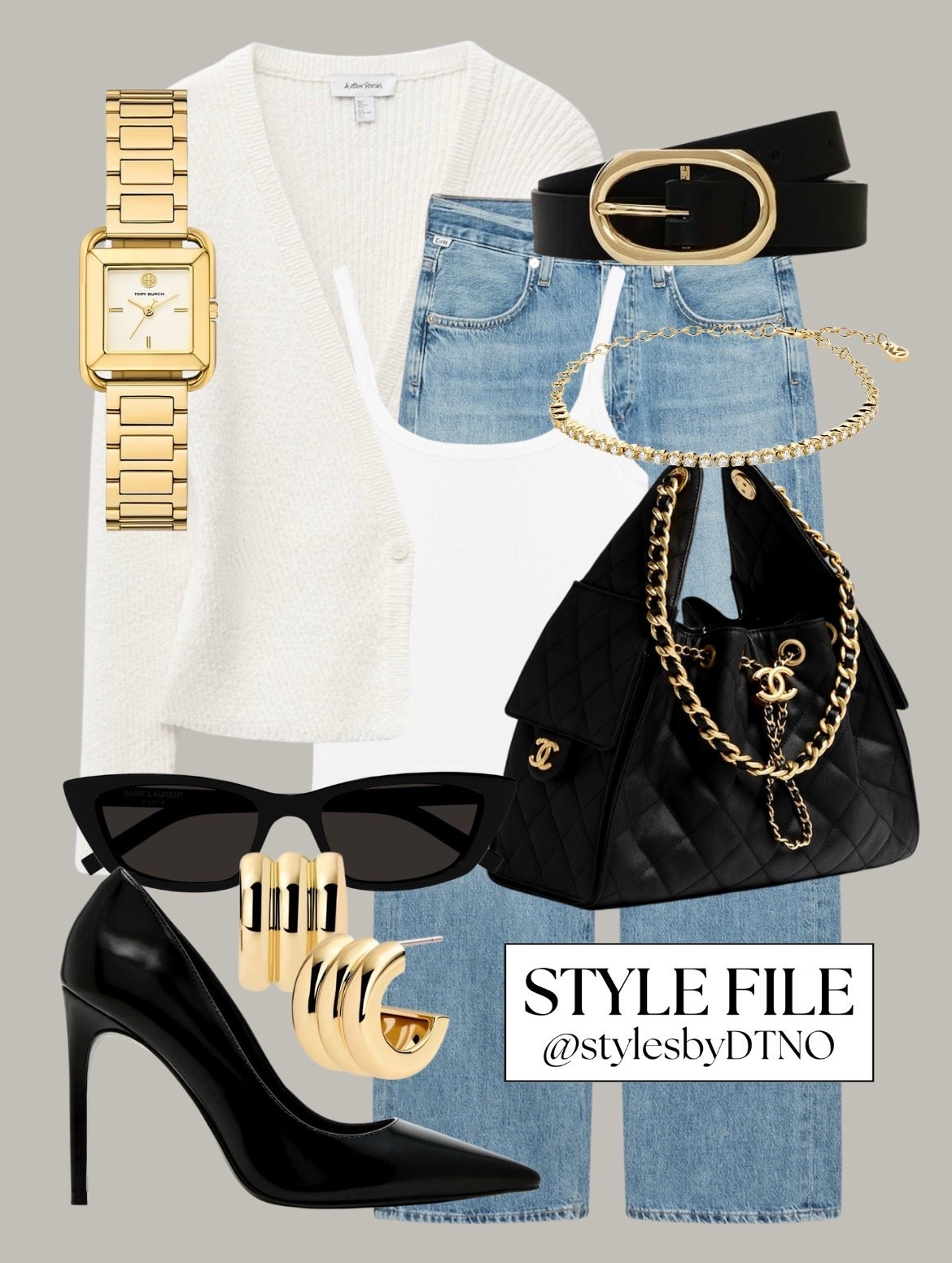 Styling a white & Other Stories cardigan with an Aritzia cami tank top, Citizens of Humanity jeans, Steve Madden pointed toe pumps, and a Chanel quilted handbag (affordable alternatives are listed below)

Tags: Spring Outfit, Minimalist Fashion, OOTD, What To Wear, Elevated Casual, Neutral Fashion, Capsule Wardrobe 2026, Look For Less, Outfit Inspo, Style Guide, Effortless Chic, High Street Fashion, Quiet Luxury Style, Workwear Outfit,

#LTKootd #LTKSeasonal #LTKSaleAlert