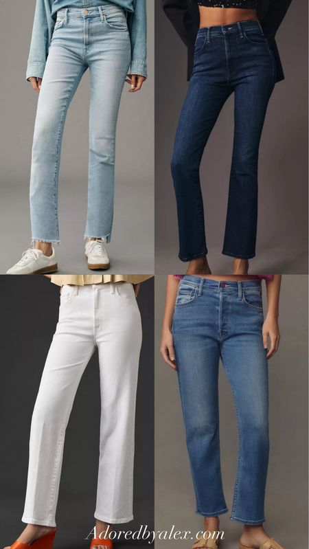 Worth the splurge! Mother denim on sale, 20% off at Anthropologie 
Kick flare hem jeans, white jeans for spring and summer 


#LTKsalealert #LTKSpringSale