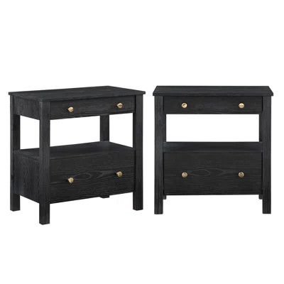 Delano 2 Drawer Nightstand - Set Of 2 | Wayfair North America