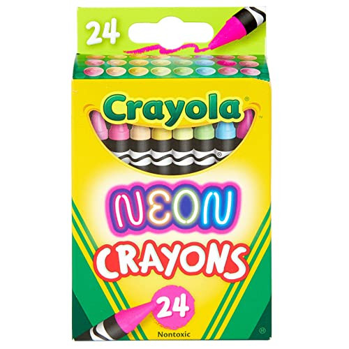 Crayola Neon Crayons, Back To School Supplies, 24Count, Multi (523410) | Amazon (US)