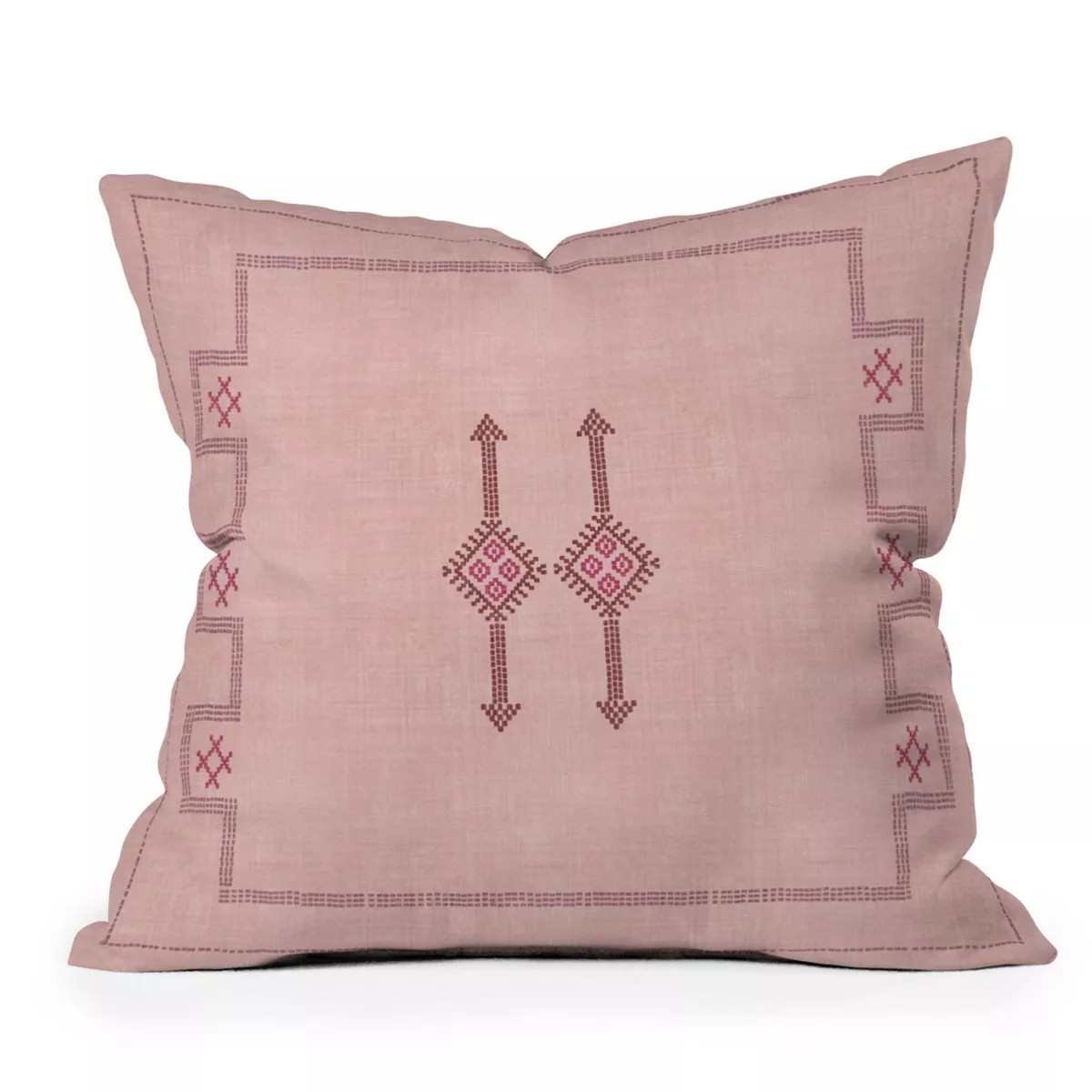 Becky Bailey Bungalow Kilim Square Throw Pillow Pink - Deny Designs | Target