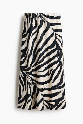 H & M - Midi Skirt - Black/Zebra Print | H&M (US + CA)
