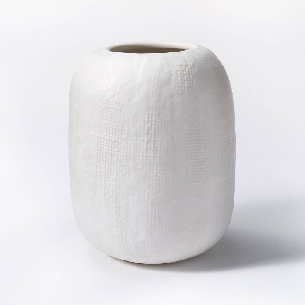 Tall White Textured Vase - Threshold designed with Studio McGee | Target