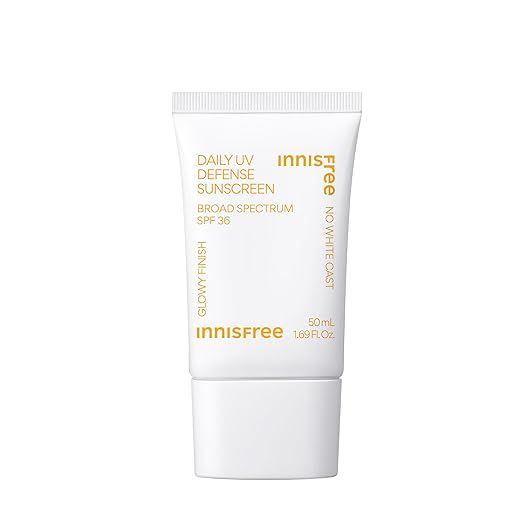 innisfree Daily UV Defense Sunscreen Broad Spectrum SPF 36, Invisible Korean Sunscreen with No Wh... | Amazon (US)