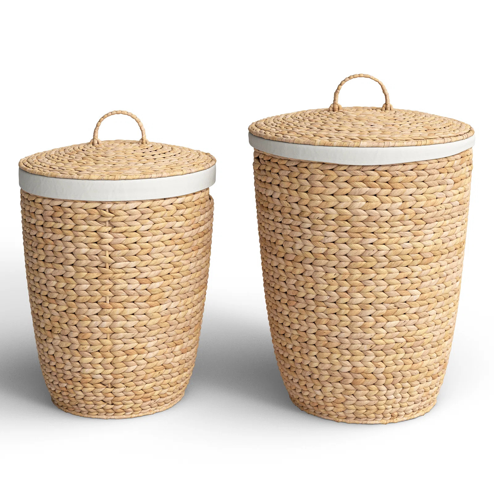 AllModern Seagrass Handmade Decorative and Functional Storage Basket with Liner and Matching Tops... | Wayfair North America