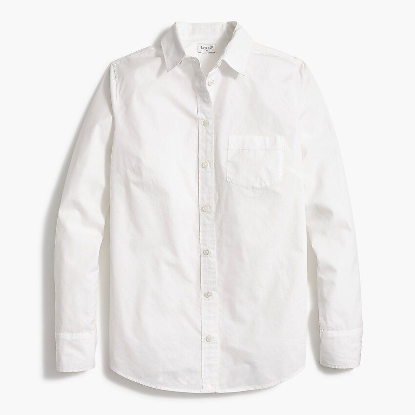 Button-up cotton poplin shirt in signature fit | J.Crew Factory