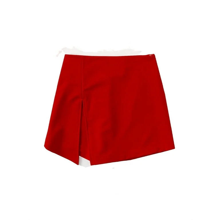 Casual Skort Red Plus Size Shorts (Women's) | Walmart (US)