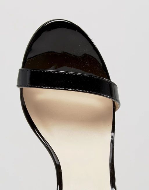 Glamorous - Sandales vernies en deux parties à talons - Noir at asos.com | Asos FR