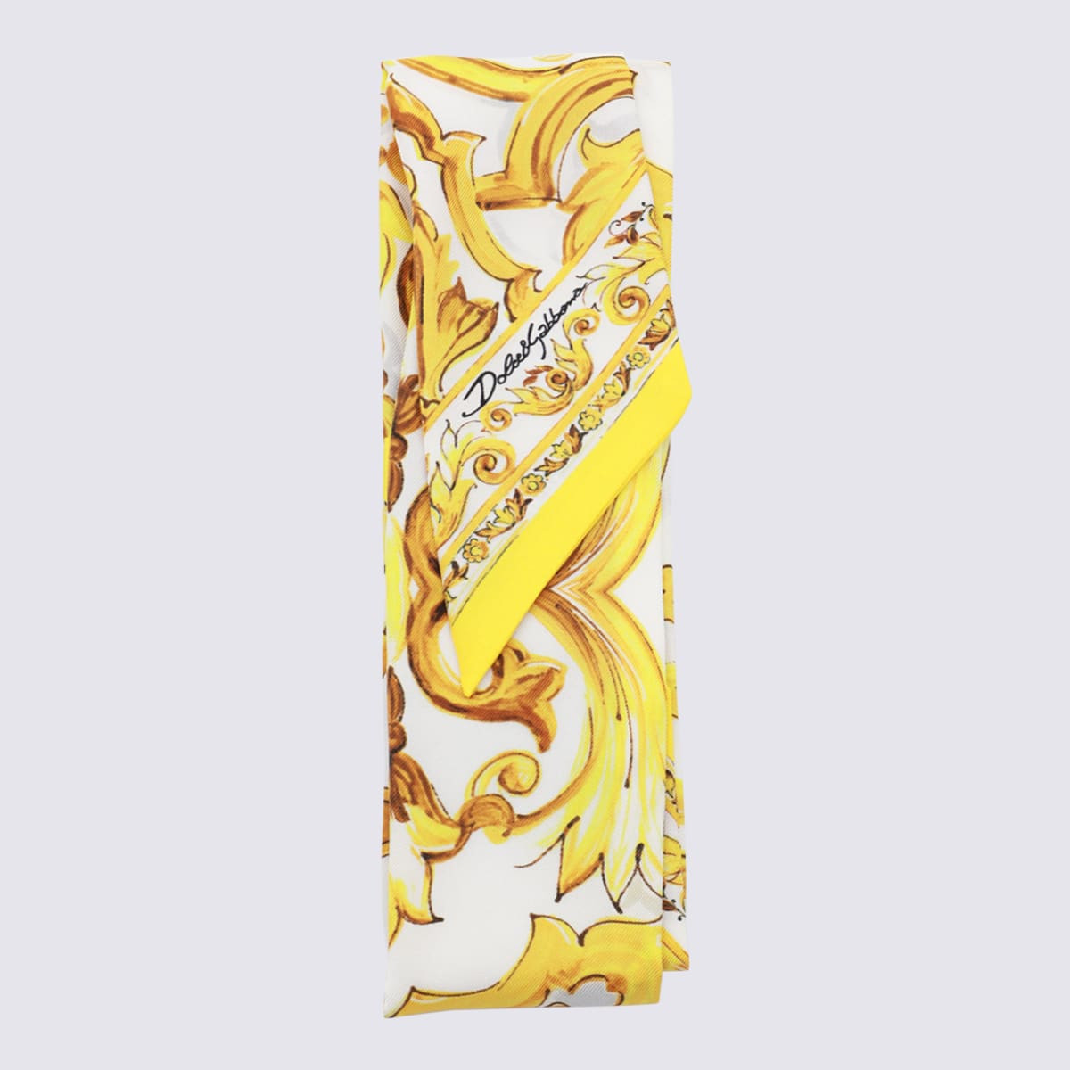 Dolce & Gabbana Yellow Silk Scarves | Italist.com US