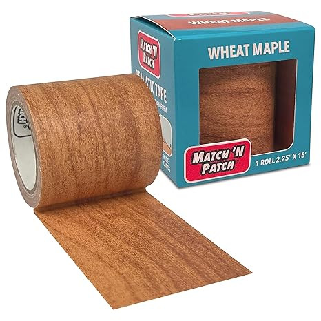 MATCH 'N PATCH Realistic Wood Grain Repair Tape - Durable Multi-Use Adhesive Tape for Furniture, ... | Amazon (US)