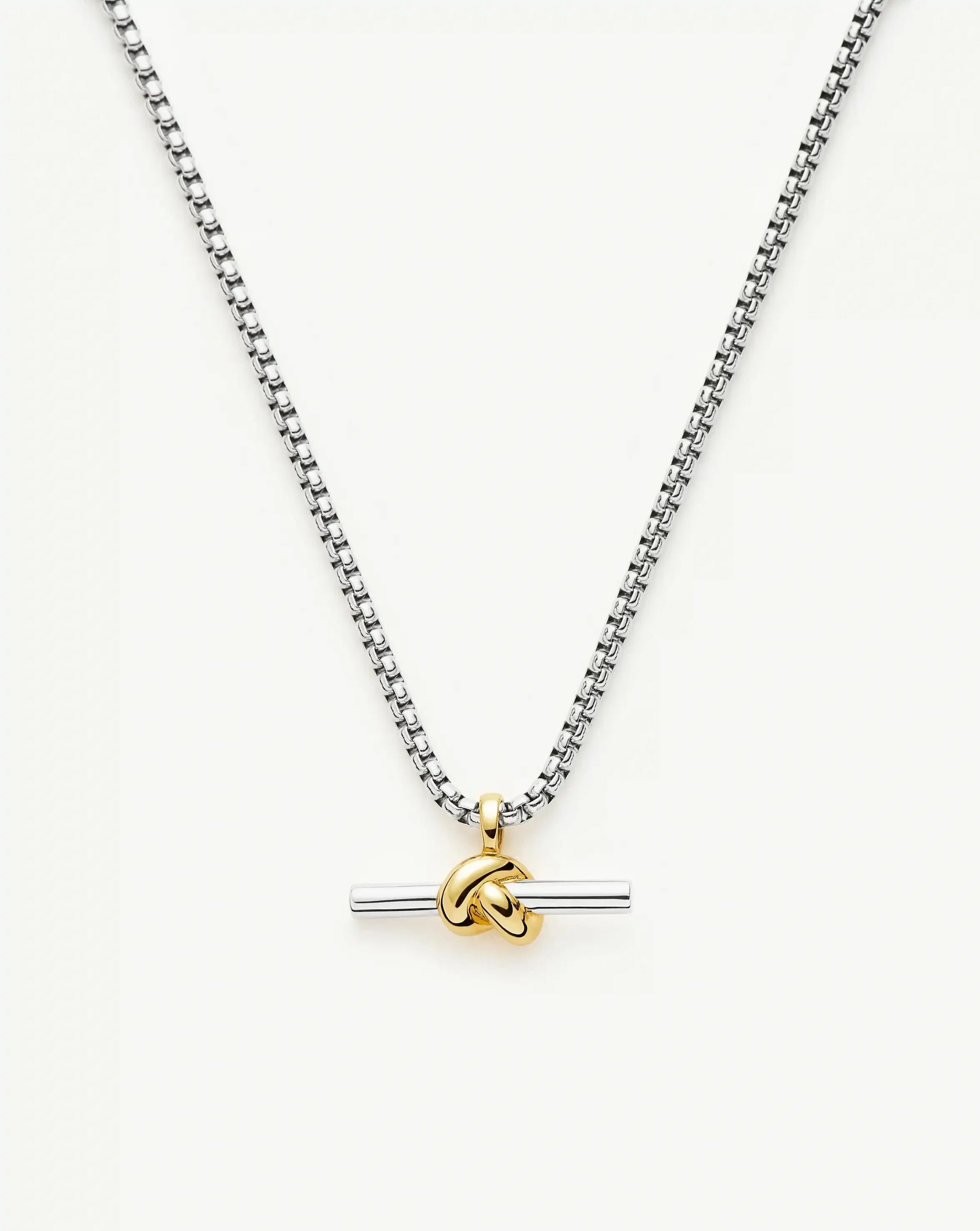 Lucy Williams Chunky Knot T-Bar Necklace | Mixed Metal | Missoma US