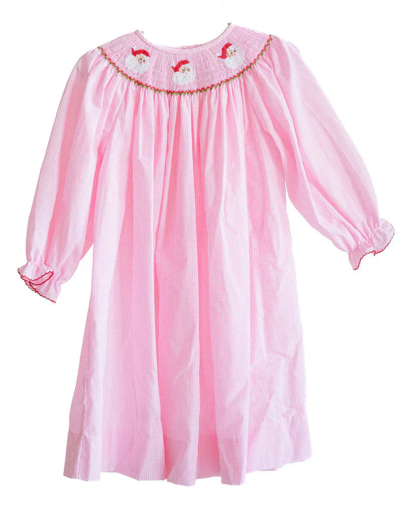 Ruth and Ralph Santa Claus Smocked Helen Dress | JoJo Mommy