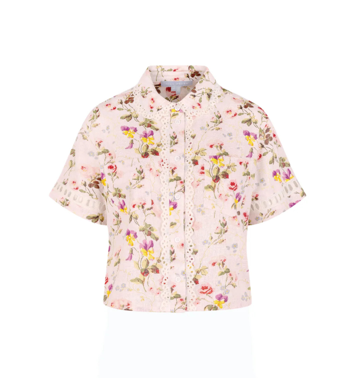 The Annette Top in Pink Bluebonnet | Over The Moon