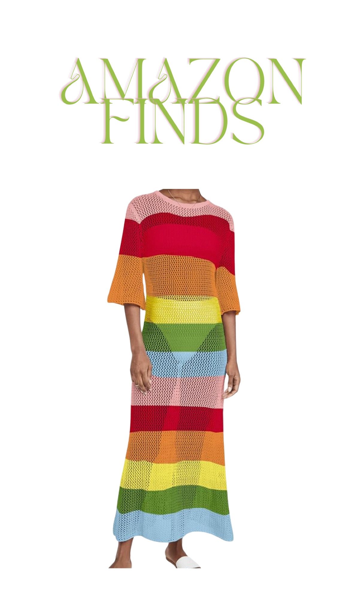 💚💗💙🩵💜 love the color in this maxi!