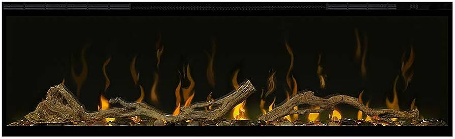 Dimplex IgniteXL 50" Built-in Linear Electric Fireplace with Driftwood and River Rock Accessories... | Amazon (US)