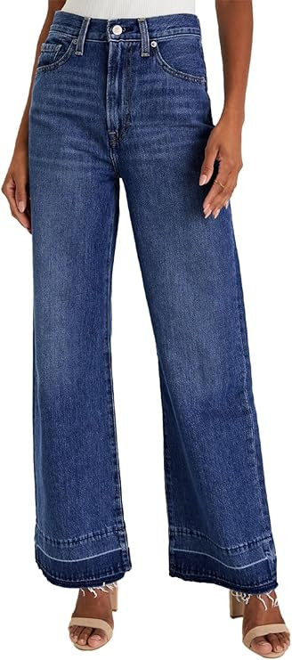Astylish Womens High Waisted Straight Jeans Wide Leg Stretchy Baggy Denim Pants | Amazon (US)