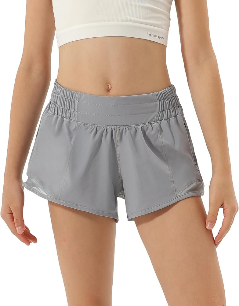 Aurefin Girls Athletic Shorts, Lightweight Running Shorts for Teen Girls Kids Sports Active Short... | Amazon (US)