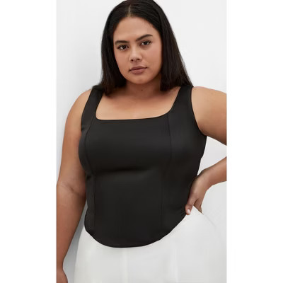 CITY CHIC | Women's Plus Size Star Gaze Corset - black - 24W | Target