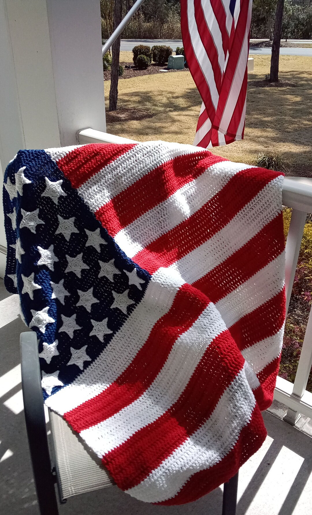 American Flag Blanket. True Red,white &blue - Etsy | Etsy (US)