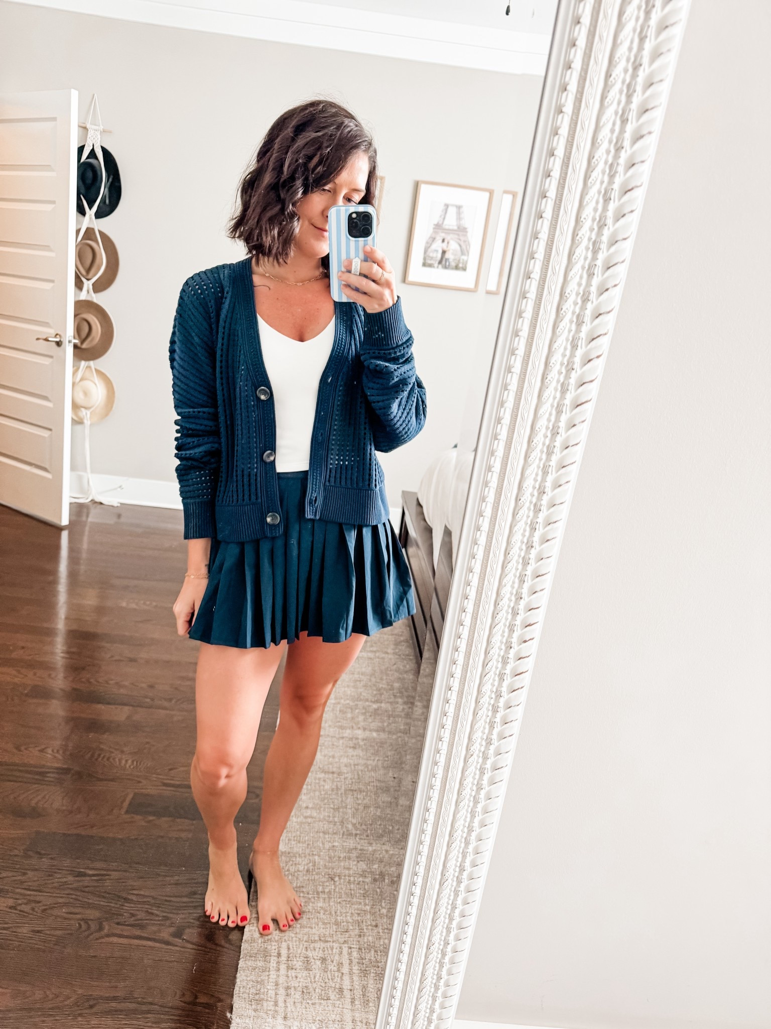 skirt : 6
Tank : S
cardigan : s

#LTKActive #LTKPetite #LTKSummerEdit