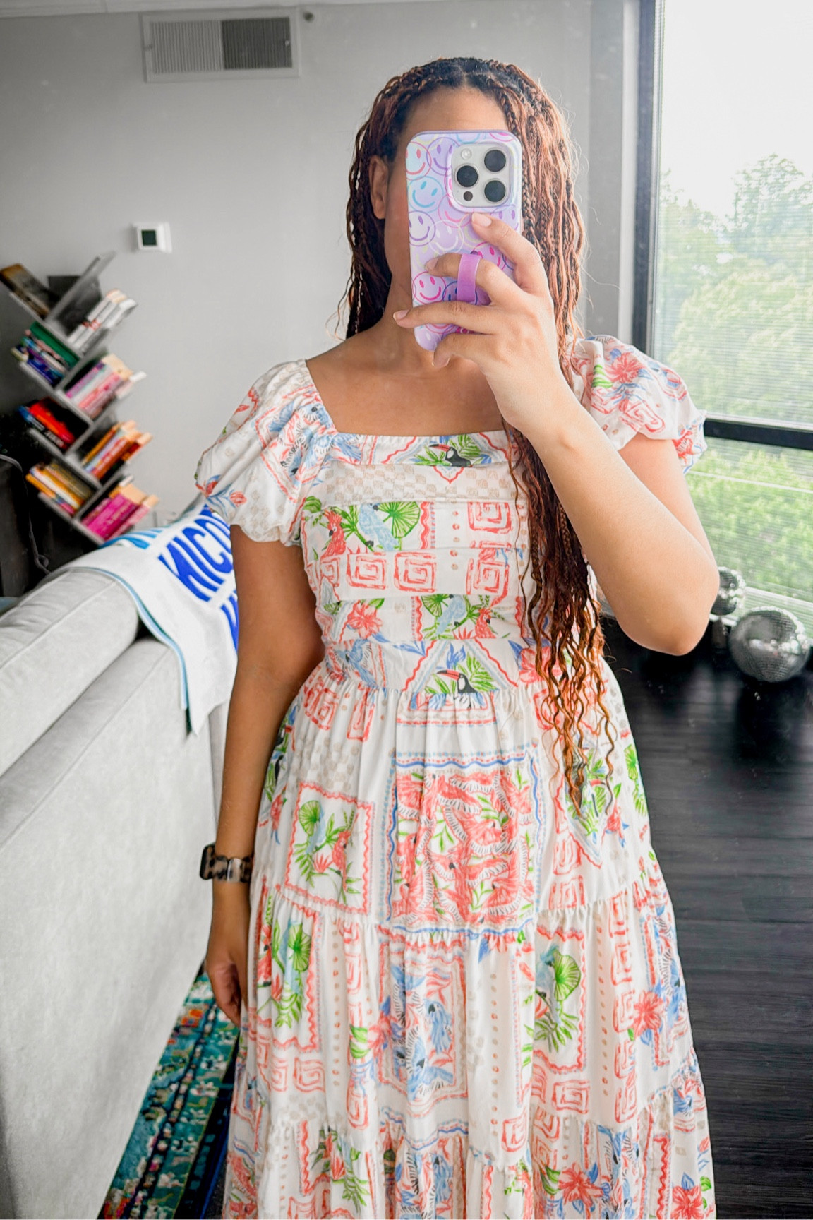 Snagged this tropical stamp print sundress on sale! Grab it now, I’m 5’7 and 160lbs and wearing the small here. // summer dress, tropical sundress, wear to work, stamp print dress on sale

#LTKSaleAlert #LTKootd