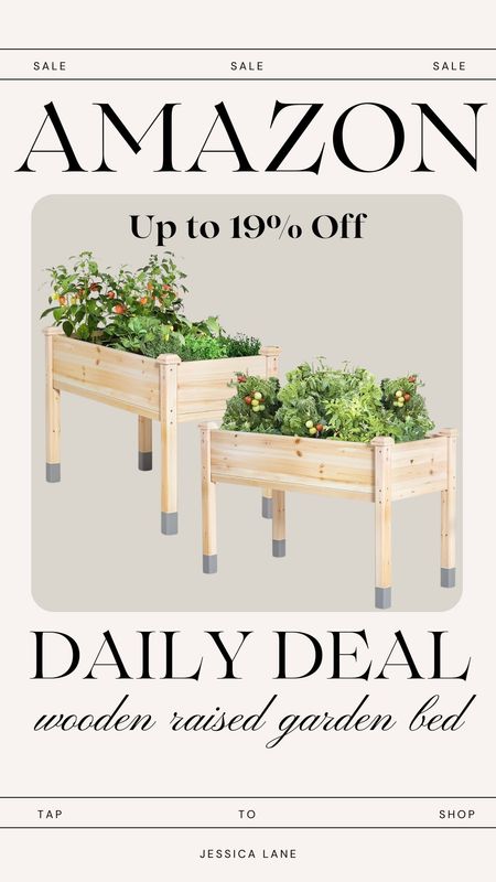 Amazon daily deal, save up to 19% off these wood raised garden beds, two sizes available. Garden beds, raised garden beds, wood garden beds, gardening supplies, gardening beds, Amazon outdoor, Amazon deal

#LTKSeasonal #LTKhome #LTKsalealert