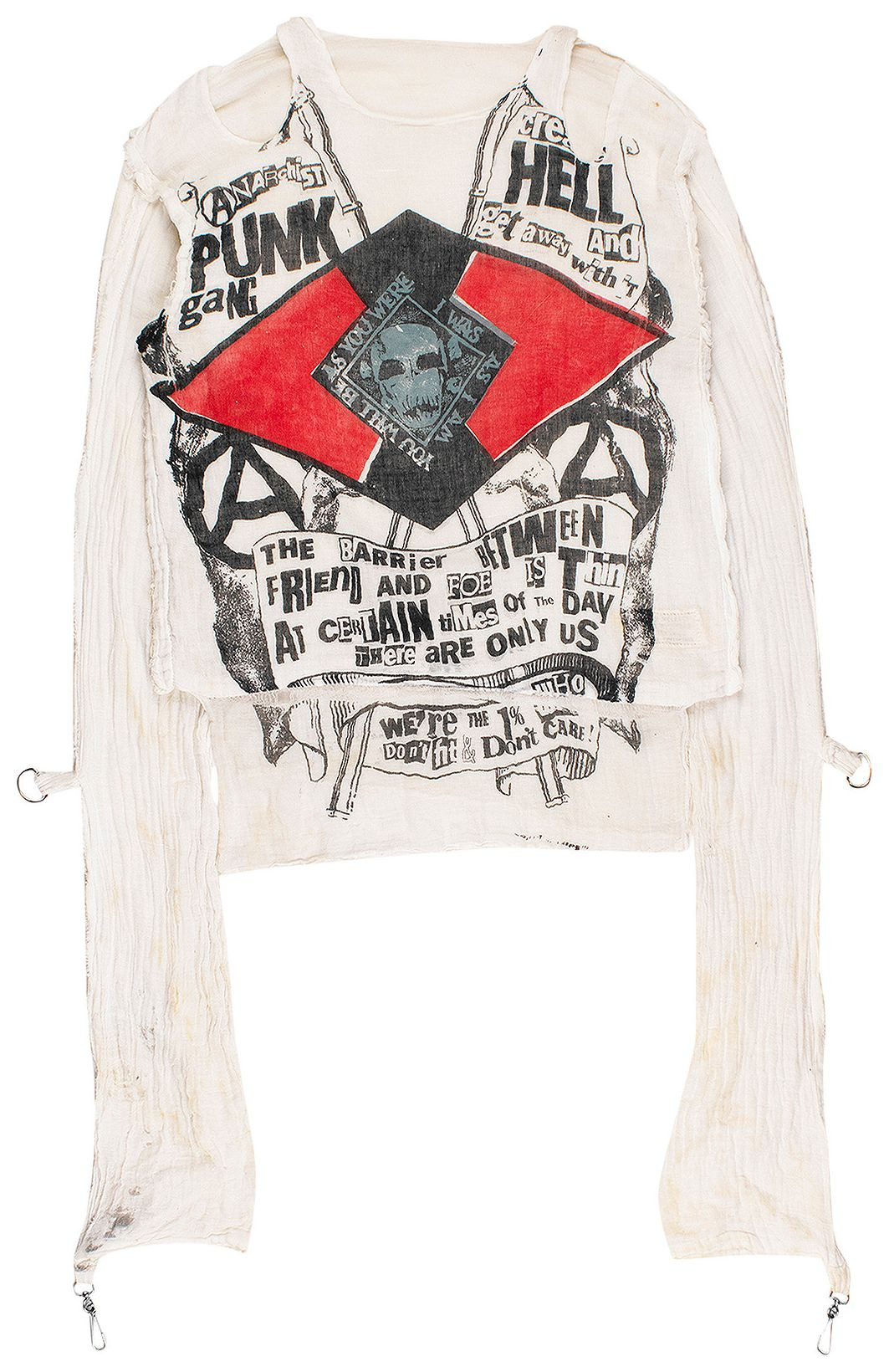 Vintage Vivienne Westwood Original Punk Gang Muslin Shirt 'Cream' | GOAT