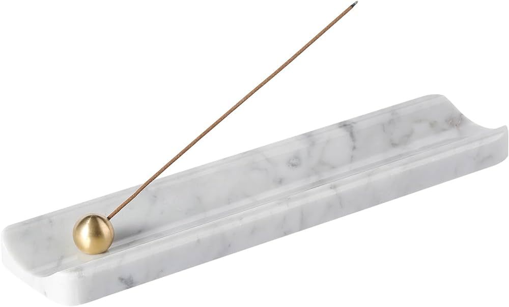 Italian Carrara Natural Marble Incense Holder, Incense Holders for Sticks, Incense Burner Holder,... | Amazon (US)