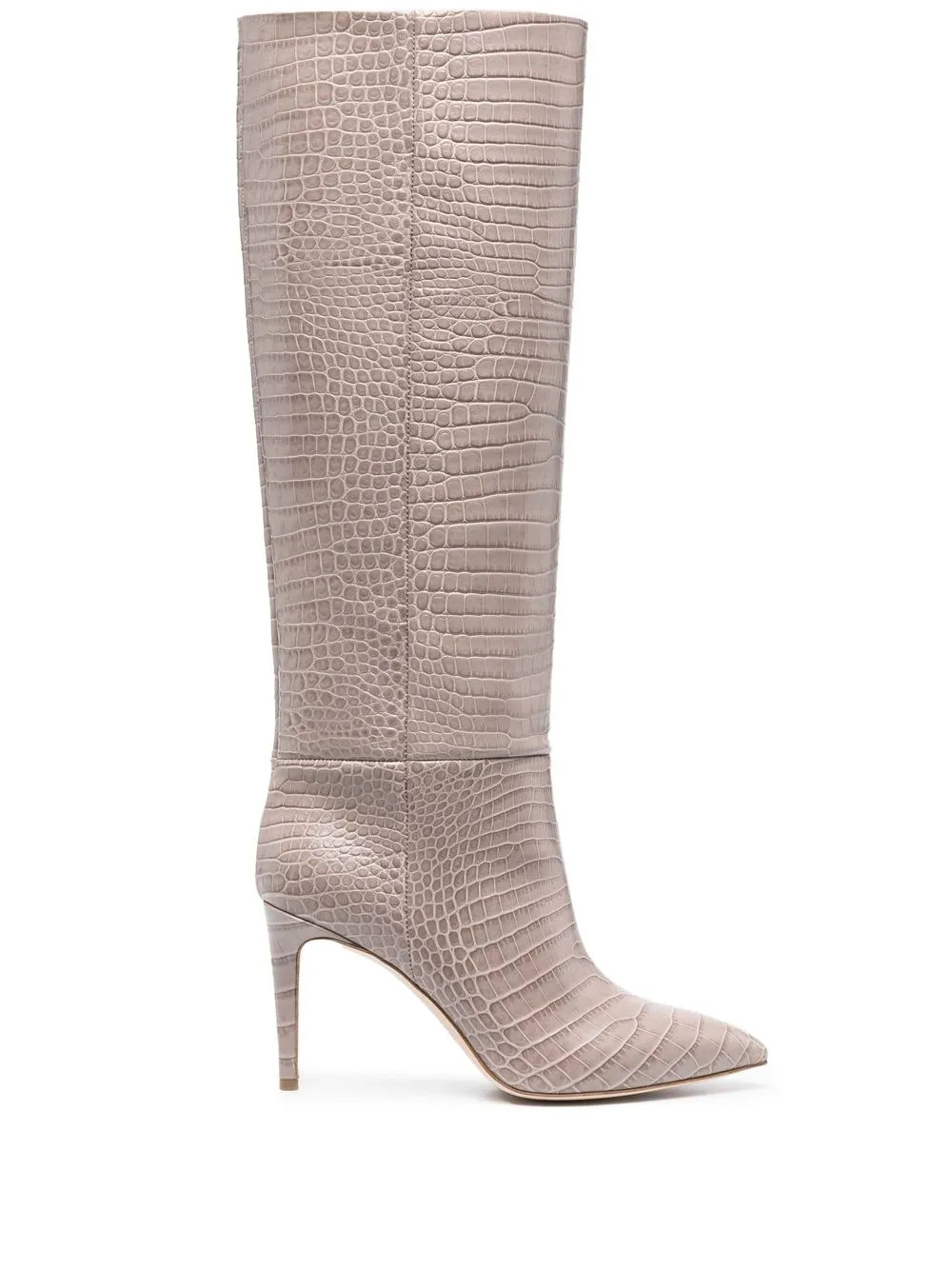 85mm croco-embossed knee-length boots | Farfetch Global