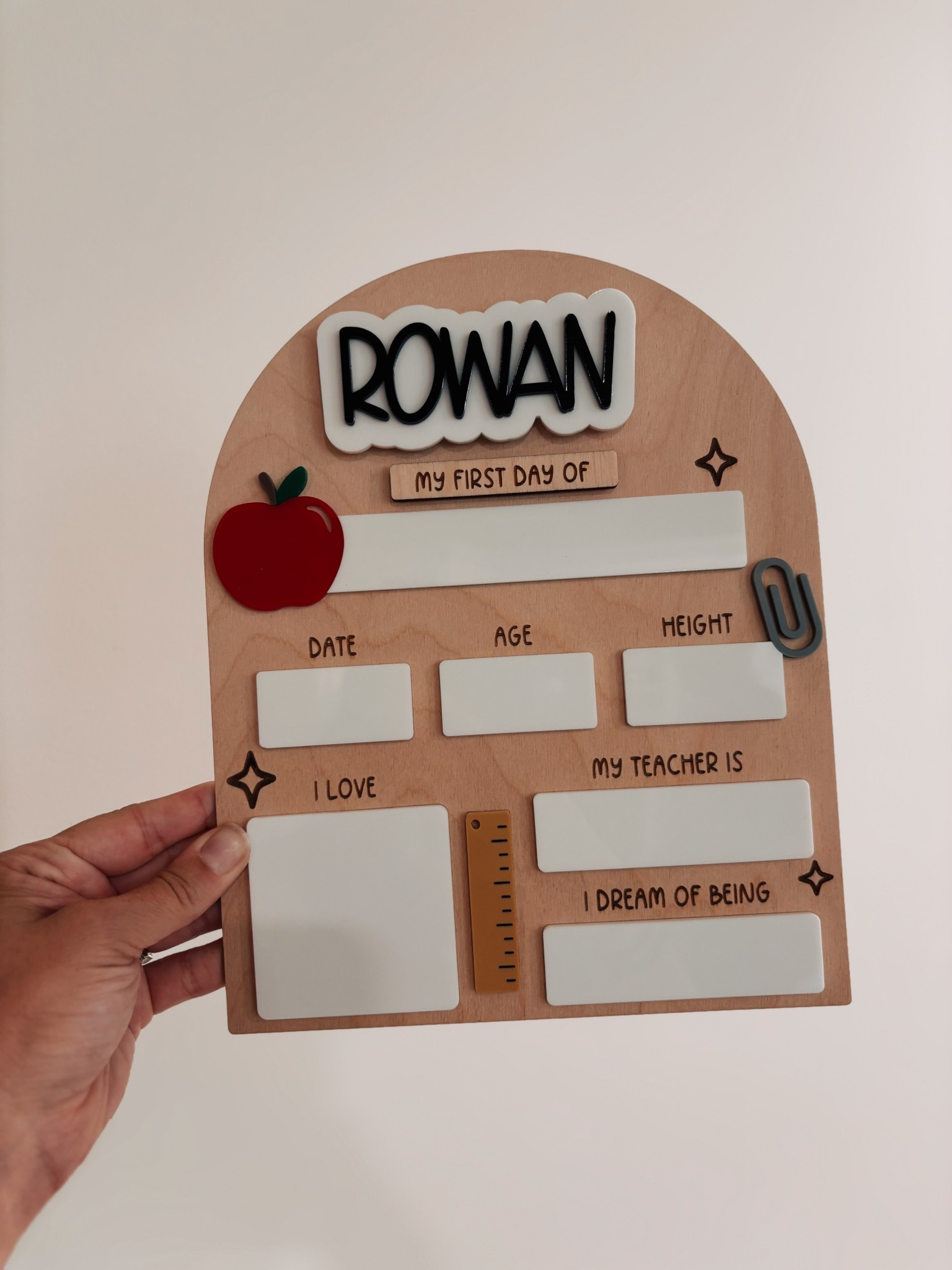 The cutest back to school sign! Comes with magnetic name & magnetic first/last day signs

#LTKKids #LTKautumn #LTKFamily