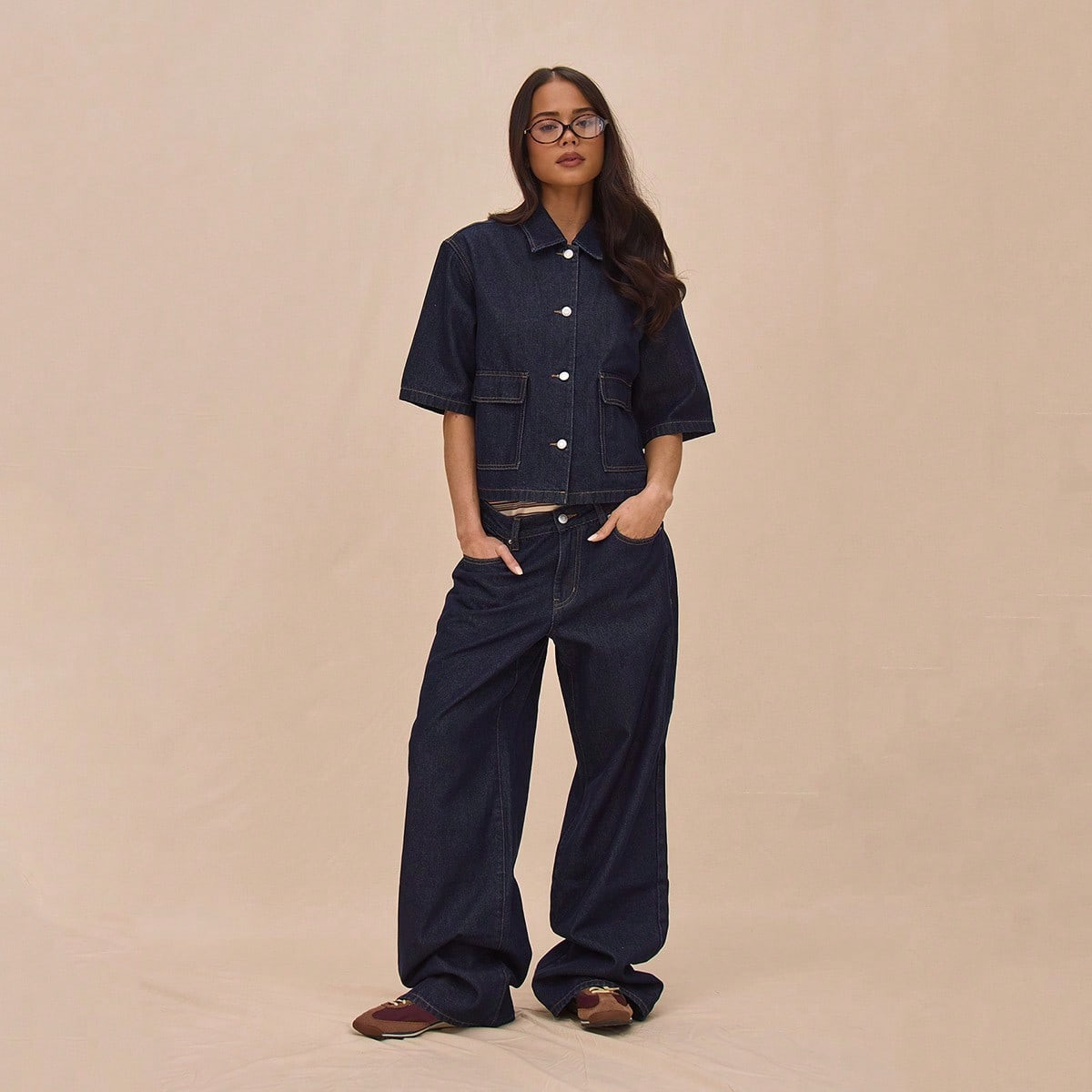 MUSERA Low Rise Straight Leg Pocketed Denim Jeans With Belt Loops Bottom Only Summer Casual The Book Shop Holiday Festival Concert Western Vacation Fall Autumn Winter Nashville Oasis Office Work | SHEIN