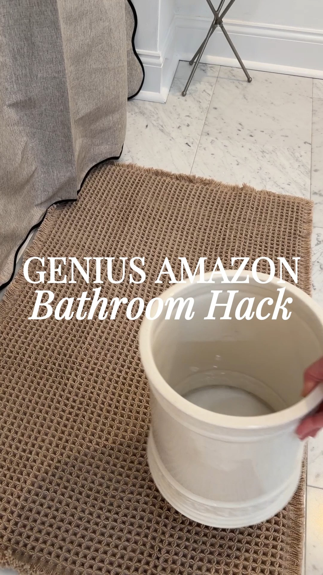 Amazon bathroom hack for garbage cans 

#LTKHome