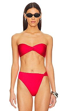 Baobab Vera Bandeau Top in Cherry Red from Revolve.com | Revolve Clothing (Global)