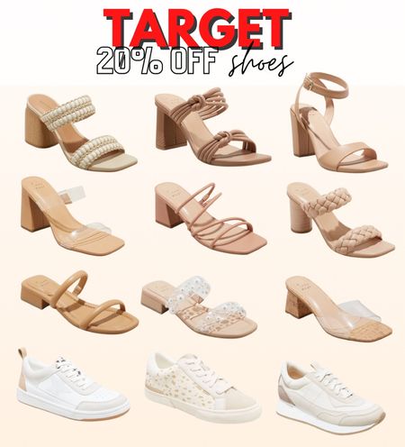 Target 20% off shoes, sandals, heels, spring break, 

#LTKshoecrush #LTKsalealert #LTKSale