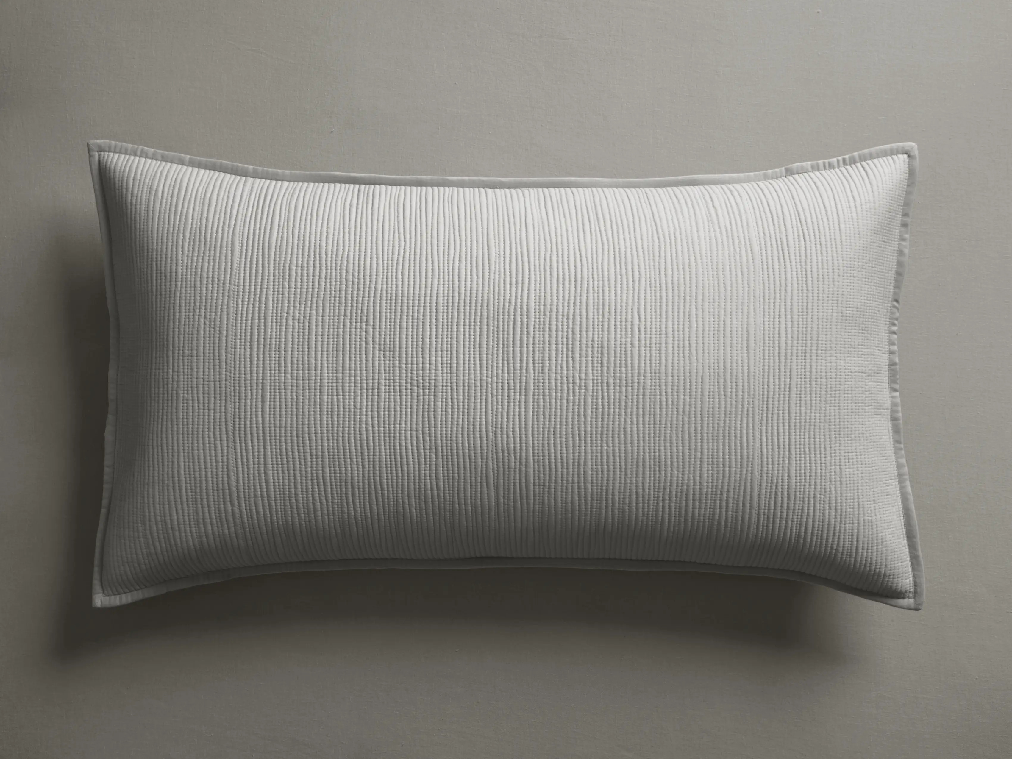 Mira King Voile Sham in Mist | Arhaus